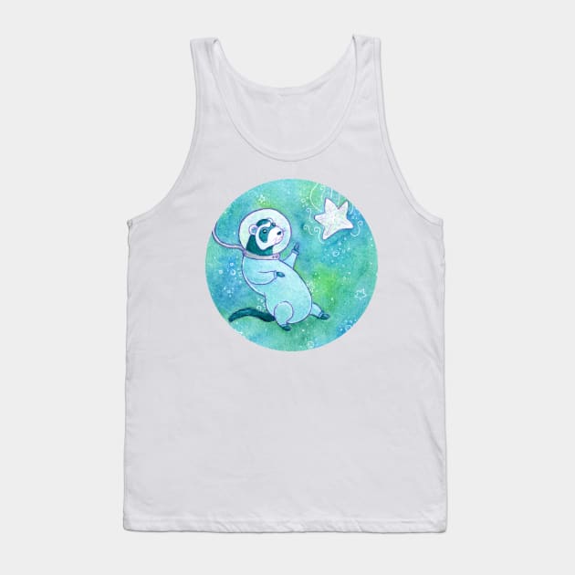 Ocean Ferret Tank Top by FairytaleFoxDesigns